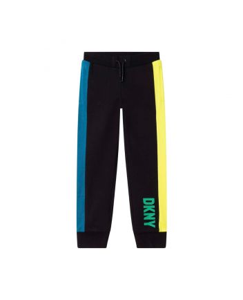 Black Colour Block Joggers