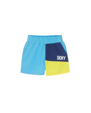 Boys Blue Colourblock Swim Shorts
