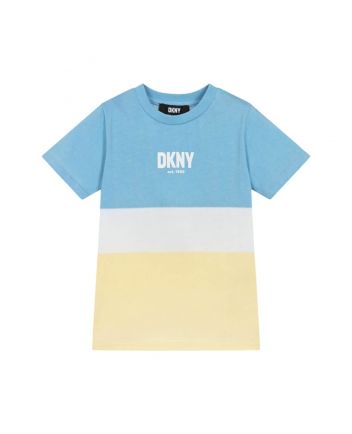 Boys Blue & Yellow Cotton T-Shirt