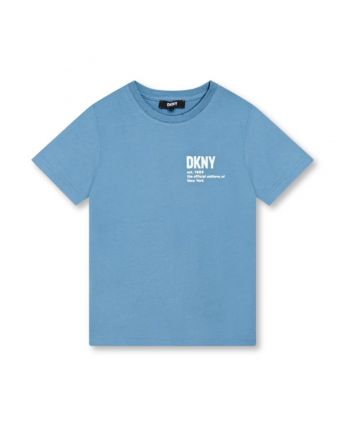 Boys Blue Logo-Print Organic-Cotton T-shirt