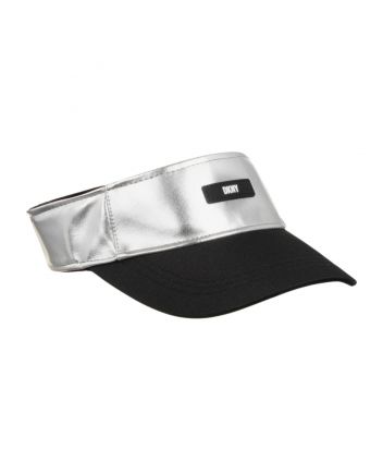 Girls Metallic Silver Sun Visor