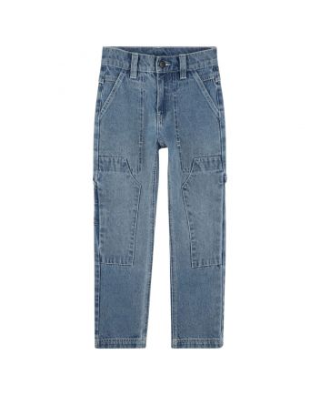 Boys Denim Blue Utility Jeans