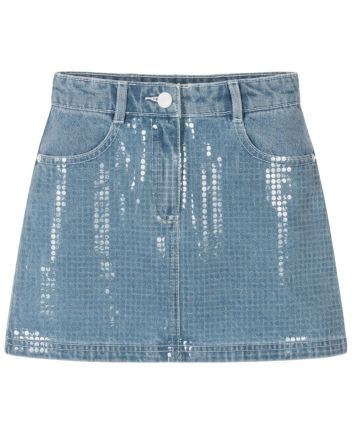 Girls Blue Denim Skirt