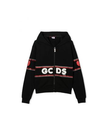 Girl Black Logo Print Hoodies