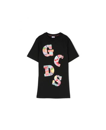 GCDS Kids Logo-Print T-Shirt Dress