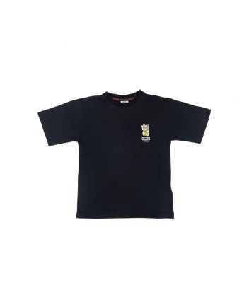 Black Half Sleeve Cotton T-Shirt