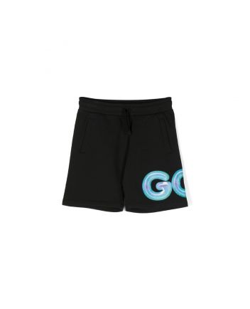 GCDS Kids Logo-Print Track Shorts