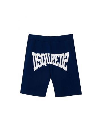 D2Kids Navy Blue Boxer Logo Shorts