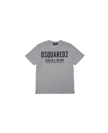 Grey Logo Print T-Shirt