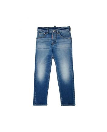 Unisex Denim Blue Straight Jeans