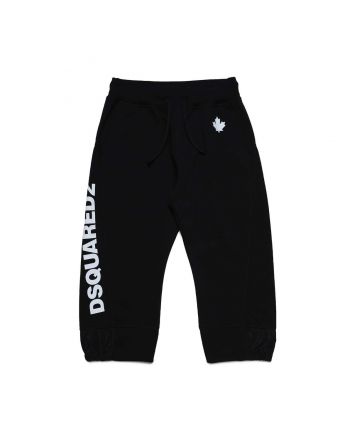 Black Logo Printed Trouser