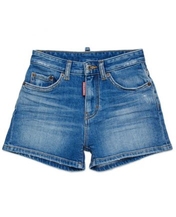 Girls Denim Blue Shorts