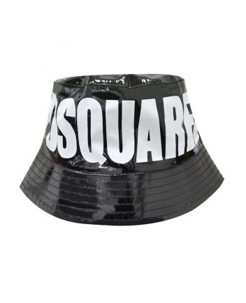 Shiny Black Hat with Brand Logo