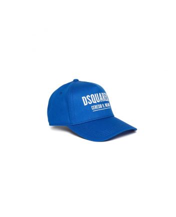 Blue Logo Print Cap