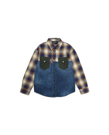 Checked Denim Shirt