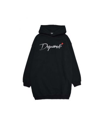 Dsquared2 Logo Print Hooded Dress