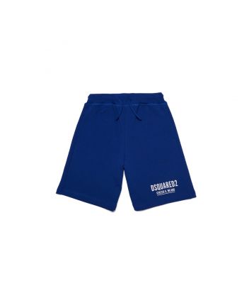 Blue Logo Print Short
