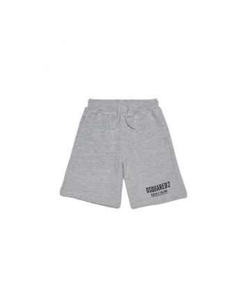 Grey Cotton Melange Short
