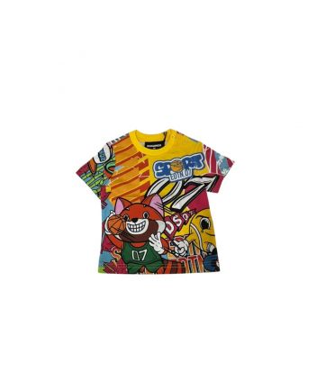Kids Graphic Print Cotton T-Shirt