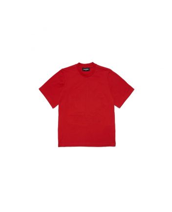 Red Cotton T-Shirt For Unisex