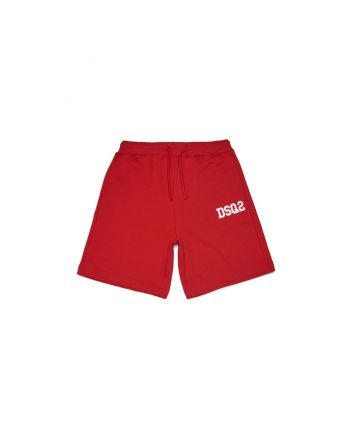 Red Logo Print Short