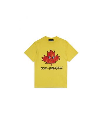 Yellow Half Sleeve Cottton T-Shirt
