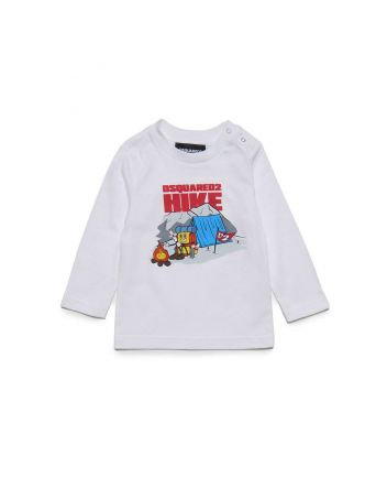 Baby Kids White Full Sleeves T-Shirt