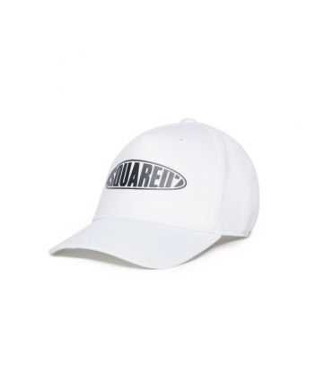 Kids White Logo-Print Cotton Baseball Cap