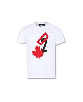 Unisex White Logo-Print Cotton T-Shirt