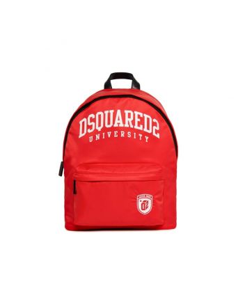 Unisex Red Dsquared2 Logo-Print Backpack