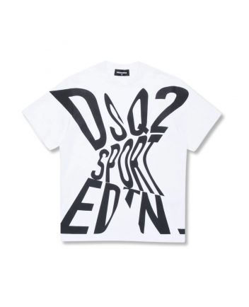 Boys White T-shirt With Mister X Print