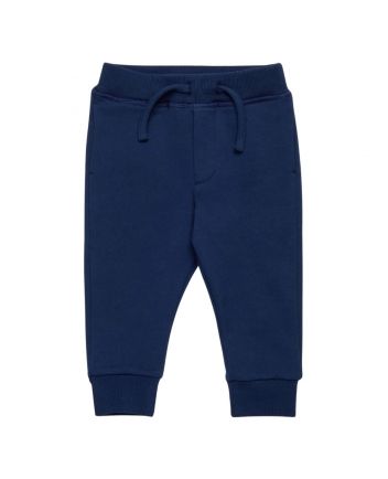 Baby Boys Navy Blue Logo-Print Jogger