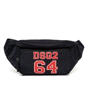 Boys Black Logo-Print Belt Bag