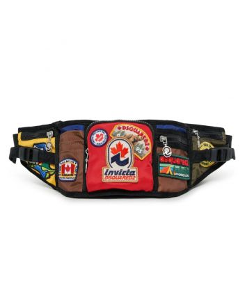 Boys Multi-Color Patch-Detail Belt Bag