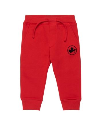 Baby Unisex Red Logo-Print Joggers