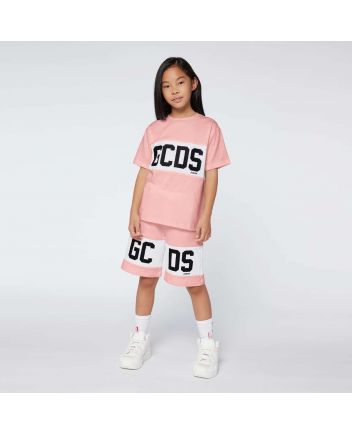 Girls GCDS Logo Band T-Shirt