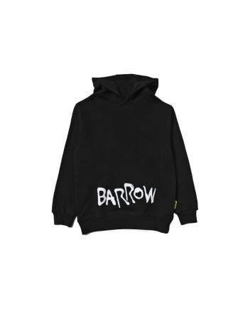 Kids Black Logo Print Hoodie