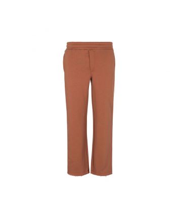 Boys Beige Logo-patch Elasticated Trackpant