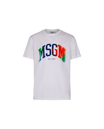 Boys White Cotton Half Sleeves T-Shirt