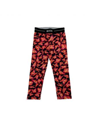Girls Multi Color Butterfly Print Leggings
