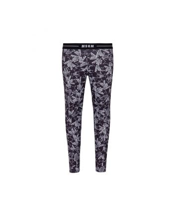 Girls Black Star Print Leggings