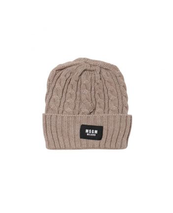 Boys Cream Wool Beanie Hat