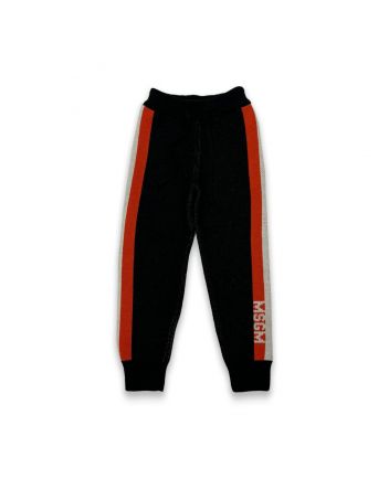 Boys Black Wool Knit Jogger