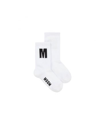 Kids White Cotton Socks