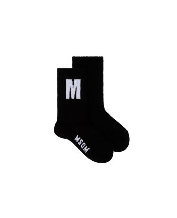 Kids Black Cotton Socks