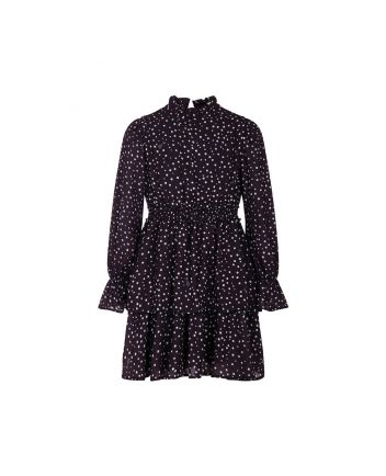 Girls Black Georgette Dress