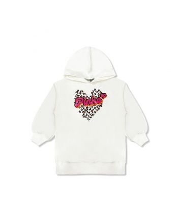 Girls White Logo-Print Hoodie