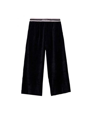 Girls Black Straight-Fit Trouser
