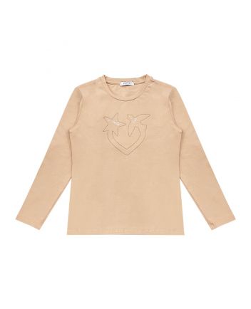 Girls Pink Logo-Print Cotton T-Shirt