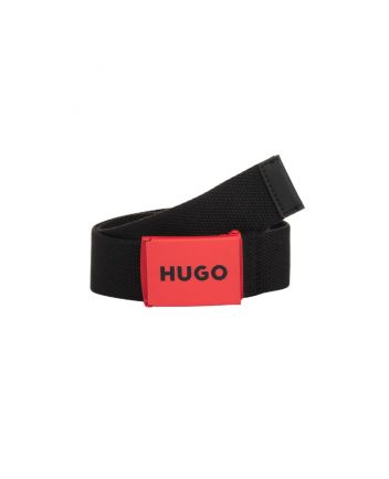 Boys Black Woven Belt